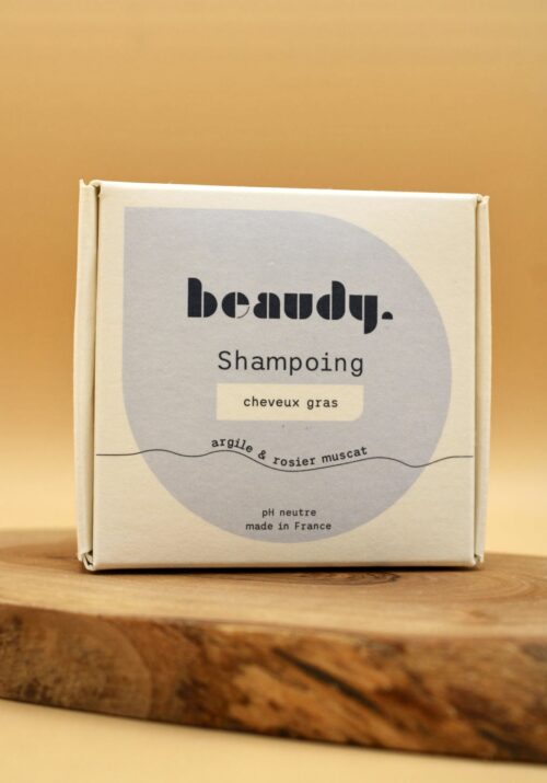 Shampoing Solide Cheveux Gras - Argile & Huile de Rosier Muscat