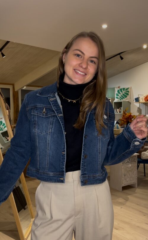 Veste en jean courte