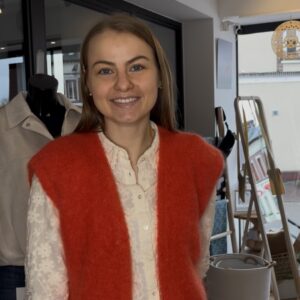 Gilet sans manches corail